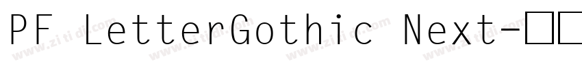 PF LetterGothic Next字体转换